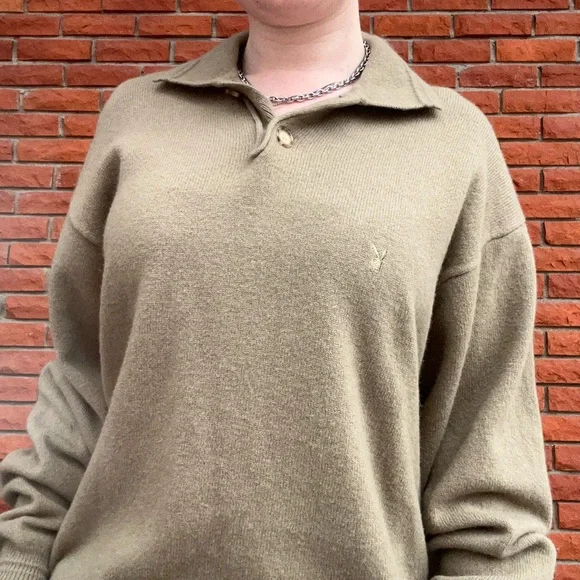 Wool Playboy collared pullover - Picture 2 of 7